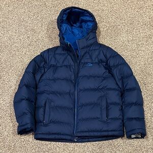 L.L. Bean Blue Down Jacket 10-12